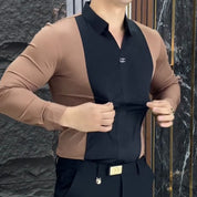 😎☀️Men's Stylish Color-Block Shirt