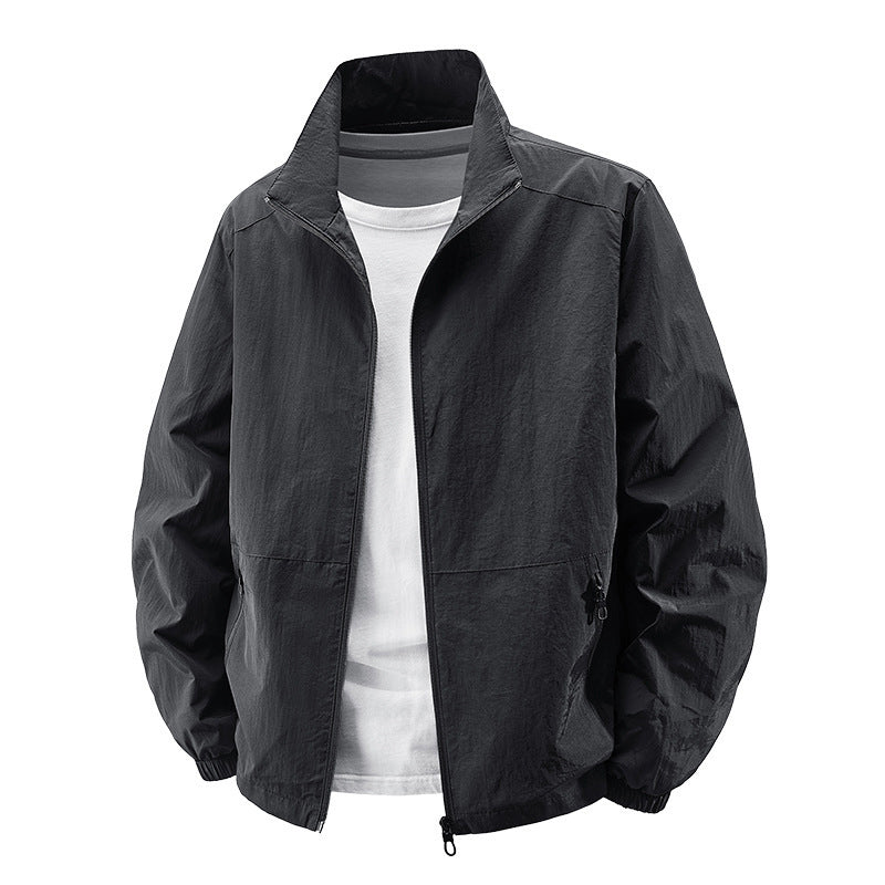 Men's Casual Zip-up Windbreaker