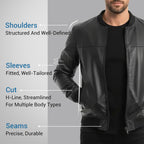Men's Black Leather Jacket