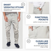 Men’s Slim-Fit Straight-Leg Work Pants