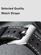 💥Hot Sale 50% Discount⌚Business Fashion Round Dial Leather Strap Analog Mechanical Watch