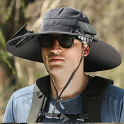 🔥Manufacturer's Sale $100 off🔥Outdoor Wide Brim Sun Hat With Solar Fan