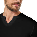 💥V-Neck Longline Ribbed Tees Shirts Long Sleeve Gym Workout Athletic Menswear Tops 🔥BUY 2 FREE SHIPPING