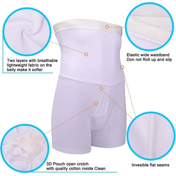 Men’s High-Waist Compression Shapewear Shorts