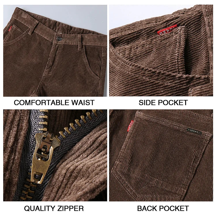 Men's Multicolor Corduroy Commuter Pants