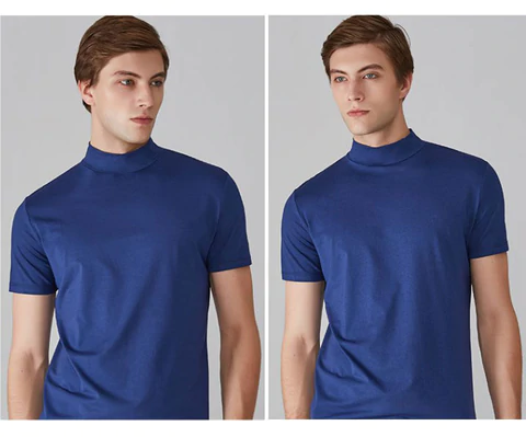 🔈🔈2026 Hot Sale 🎁High Neck Slim Fit T-shirt for Men