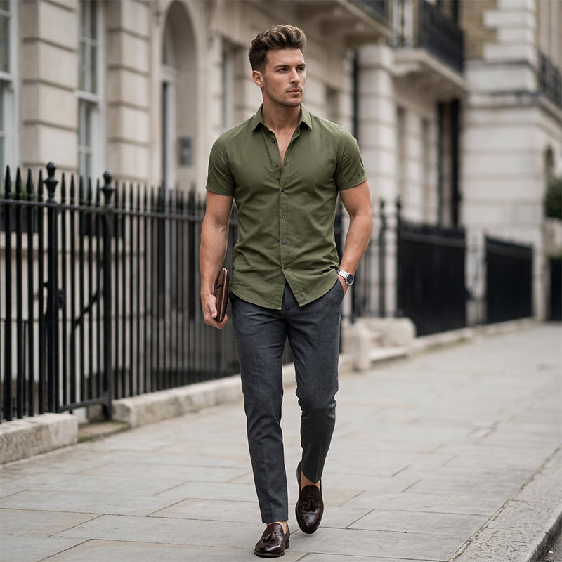 👔✨ Men's Non-Iron Button Up Shirts – Wrinkle-Free, Premium Cotton & Classic Fit 👕
