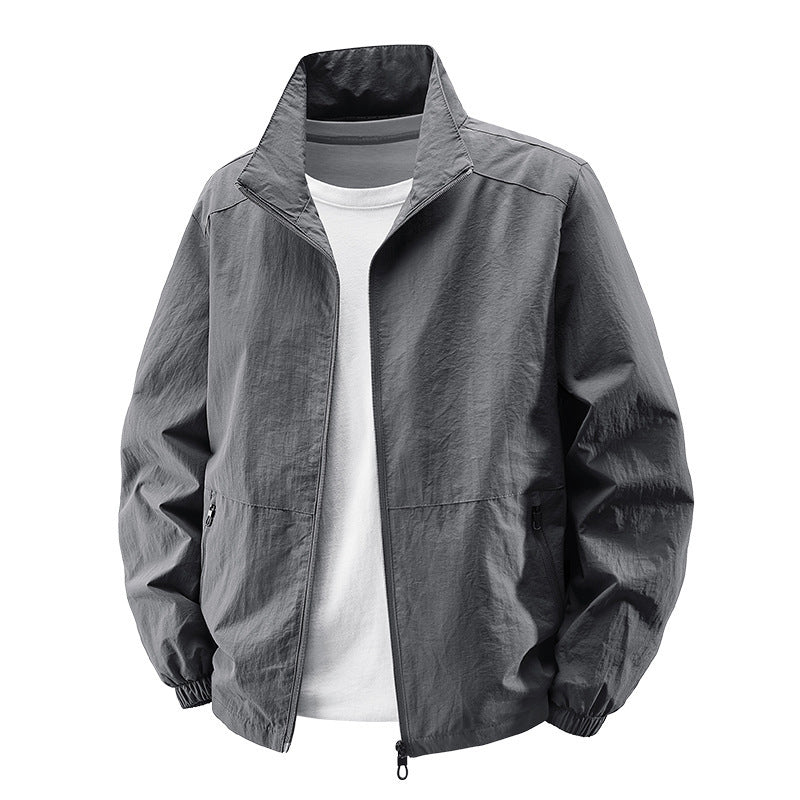 Men's Casual Zip-up Windbreaker
