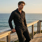 ⏳Time-Limited Special⏰Men’s Casual Waffle Shirt Pants 2-Piece Set