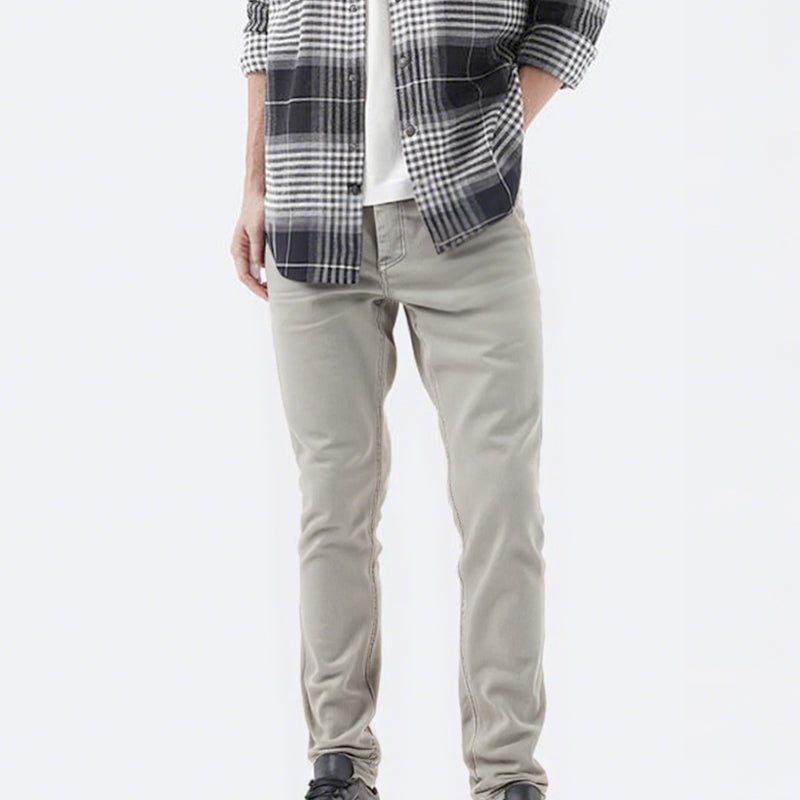 👖Men’s Casual Slim-Fit Solid Color Pants+Belt (✈️Free Shipping)