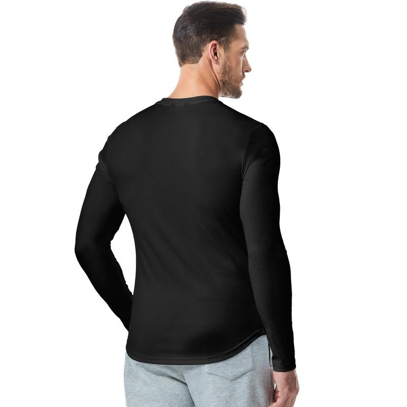 💥V-Neck Longline Ribbed Tees Shirts Long Sleeve Gym Workout Athletic Menswear Tops 🔥BUY 2 FREE SHIPPING