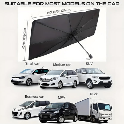 🔥Last Day 50% OFF - 2026 Upgraded Car Windshield Sun Shade Umbrella