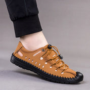 🔥Aviator Wrapped Toe Hollow Leather Sandals👞57% off