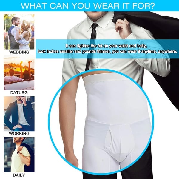 Men’s High-Waist Compression Shapewear Shorts