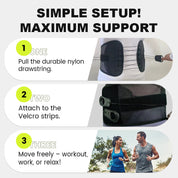 Adjustable Lumbar Support Belt - Relieves Back Pain & Improves Posture