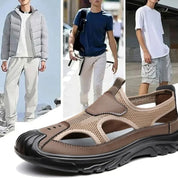 🔥2025 New Men's Shoes - Fliwos Mesh Hollow Lightweight Soft Sole Sandals