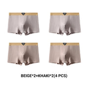 Men's Light Luxury Breathable Ribbed Boxer Briefs