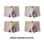Men's Light Luxury Breathable Ribbed Boxer Briefs