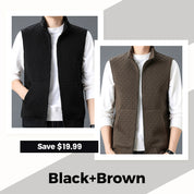 Men’s Solid Color Stab-Proof Vest Coat