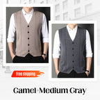 Men's Cozy Button Down Knitted Vest