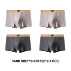 Men's Light Luxury Breathable Ribbed Boxer Briefs