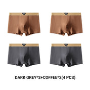 Men's Light Luxury Breathable Ribbed Boxer Briefs