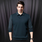 Men's Layered Look Knitted Shirt