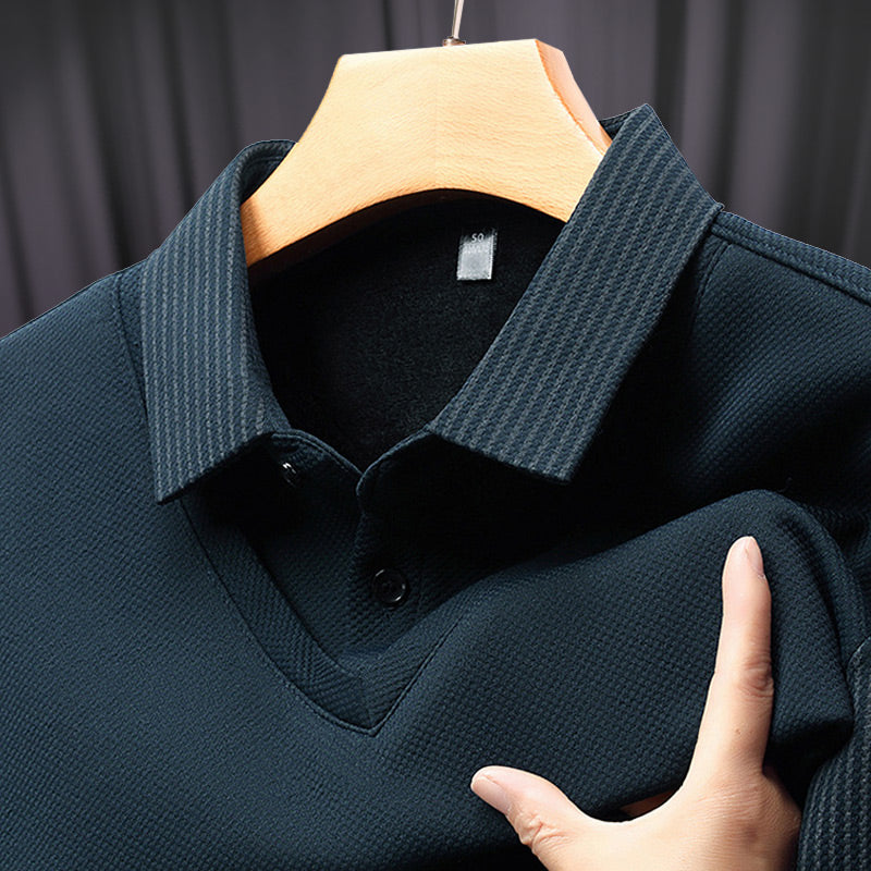 Men's Layered Look Knitted Shirt