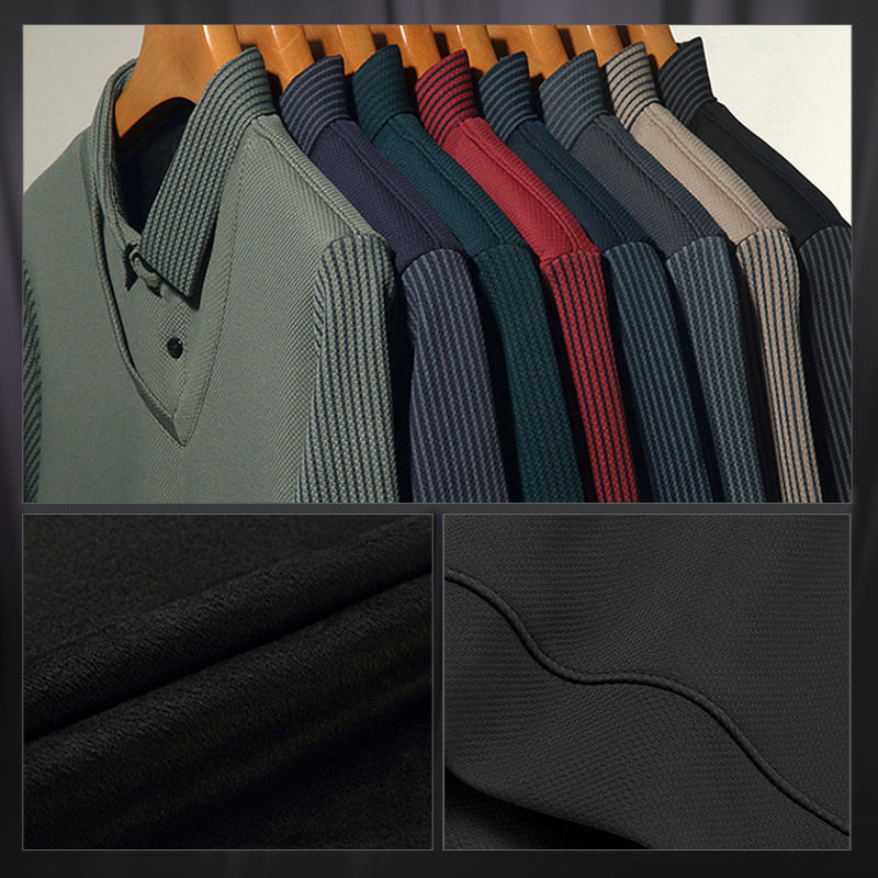 Men's Layered Look Knitted Shirt