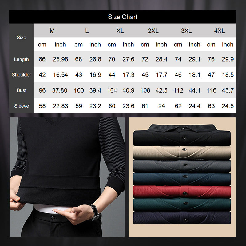Men's Layered Look Knitted Shirt