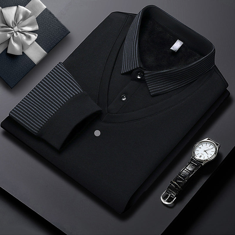 Men's Layered Look Knitted Shirt