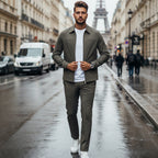 ✈️Free Shipping✈️Men’s Casual Solid Color 2-Piece Set – Jacket & Pants