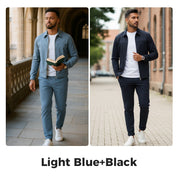 ✈️Free Shipping✈️Men’s Casual Solid Color 2-Piece Set – Jacket & Pants