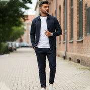 ✈️Free Shipping✈️Men’s Casual Solid Color 2-Piece Set – Jacket & Pants