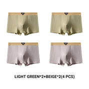 Men's Light Luxury Breathable Ribbed Boxer Briefs