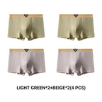 Men's Light Luxury Breathable Ribbed Boxer Briefs