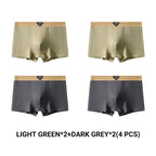 Men's Light Luxury Breathable Ribbed Boxer Briefs