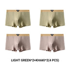 Men's Light Luxury Breathable Ribbed Boxer Briefs