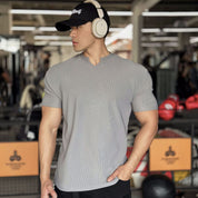 🎁Special Sale 50% OFF⏳Men's V-Neck Short Sleeve Muscle Athletic Workout T-Shirts