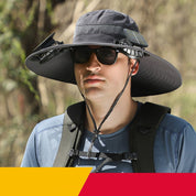 🔥Manufacturer's Sale $100 off🔥Outdoor Wide Brim Sun Hat With Solar Fan