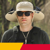 🔥Manufacturer's Sale $100 off🔥Outdoor Wide Brim Sun Hat With Solar Fan