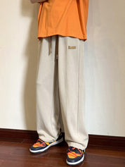 Men's Relaxed Straight-Leg 100% Cotton Sweatpants