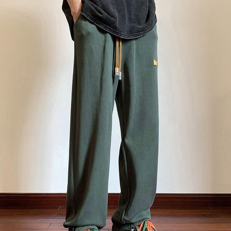 Men's Relaxed Straight-Leg 100% Cotton Sweatpants