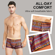 ✨Holiday-Ready Men’s Underwear: Color-Blocking Design, Ultra Comfortable