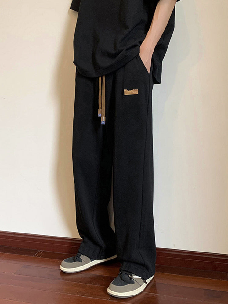 Men's Relaxed Straight-Leg 100% Cotton Sweatpants