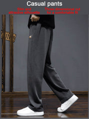 Men's Relaxed Straight-Leg 100% Cotton Sweatpants