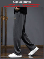Men's Relaxed Straight-Leg 100% Cotton Sweatpants
