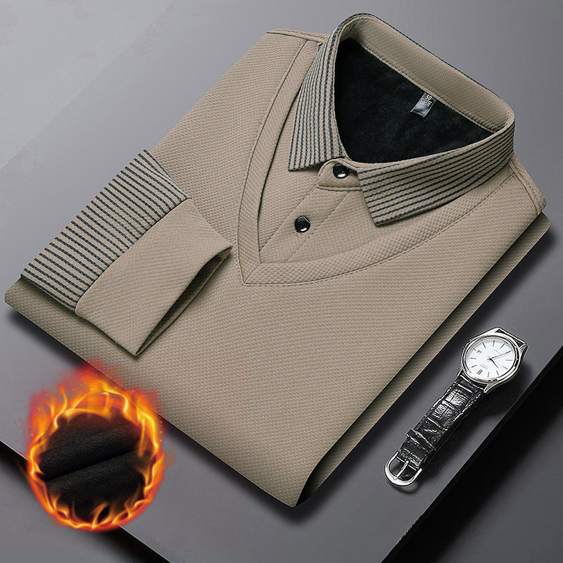Men's Layered Look Knitted Shirt