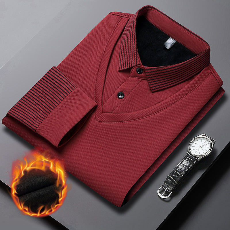 Men's Layered Look Knitted Shirt