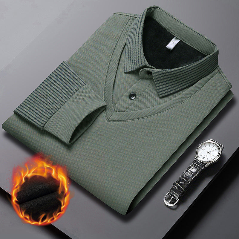 Men's Layered Look Knitted Shirt